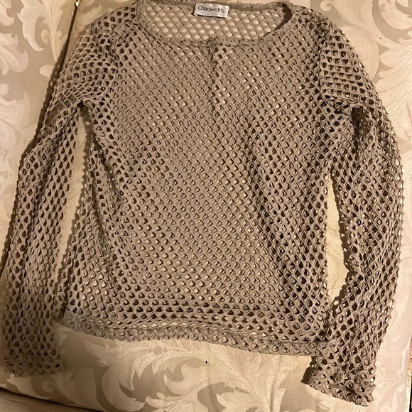 Chadwicks Tops - Medium see through brown shirt